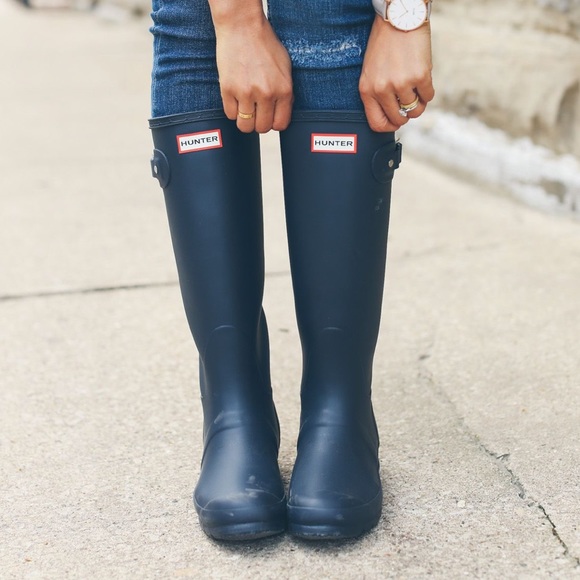 Hunter Shoes - Hunter Rainboots Tall Navy